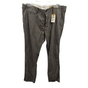 GANT $198 NEW Men's Hugger "The Granpa" Cuffed Pant 205 in Dark Brown 36x34